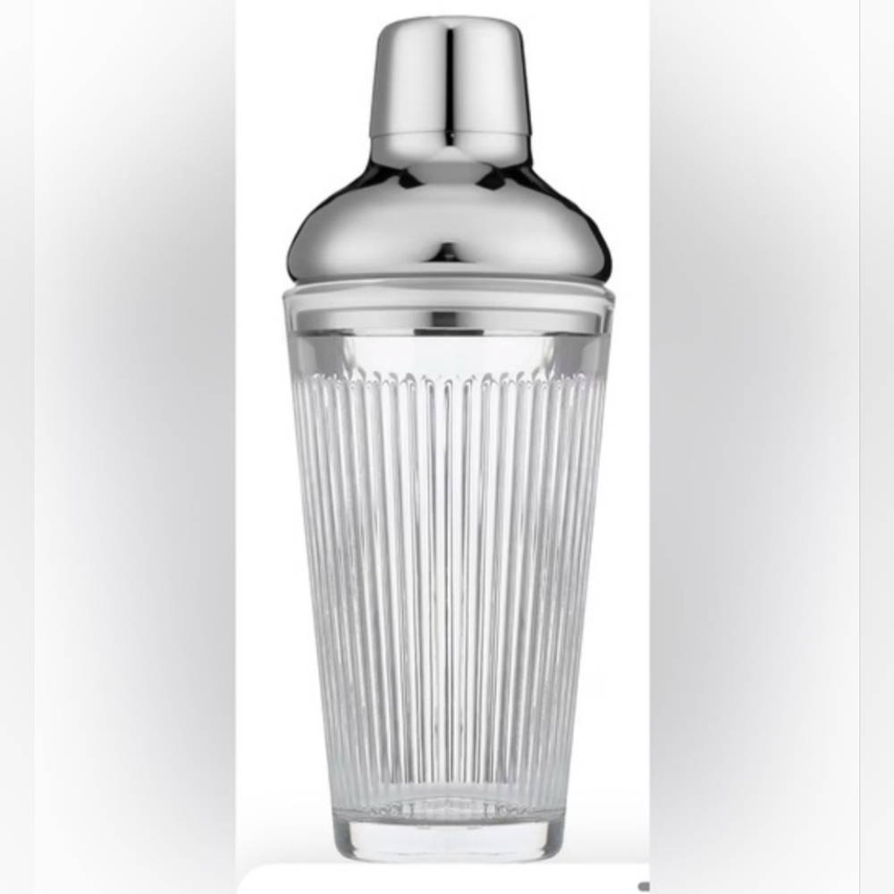 Classic Silver & Clear Cocktail Shaker - Home Accents